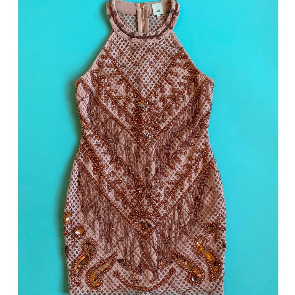 River Island embellished bodycon dress